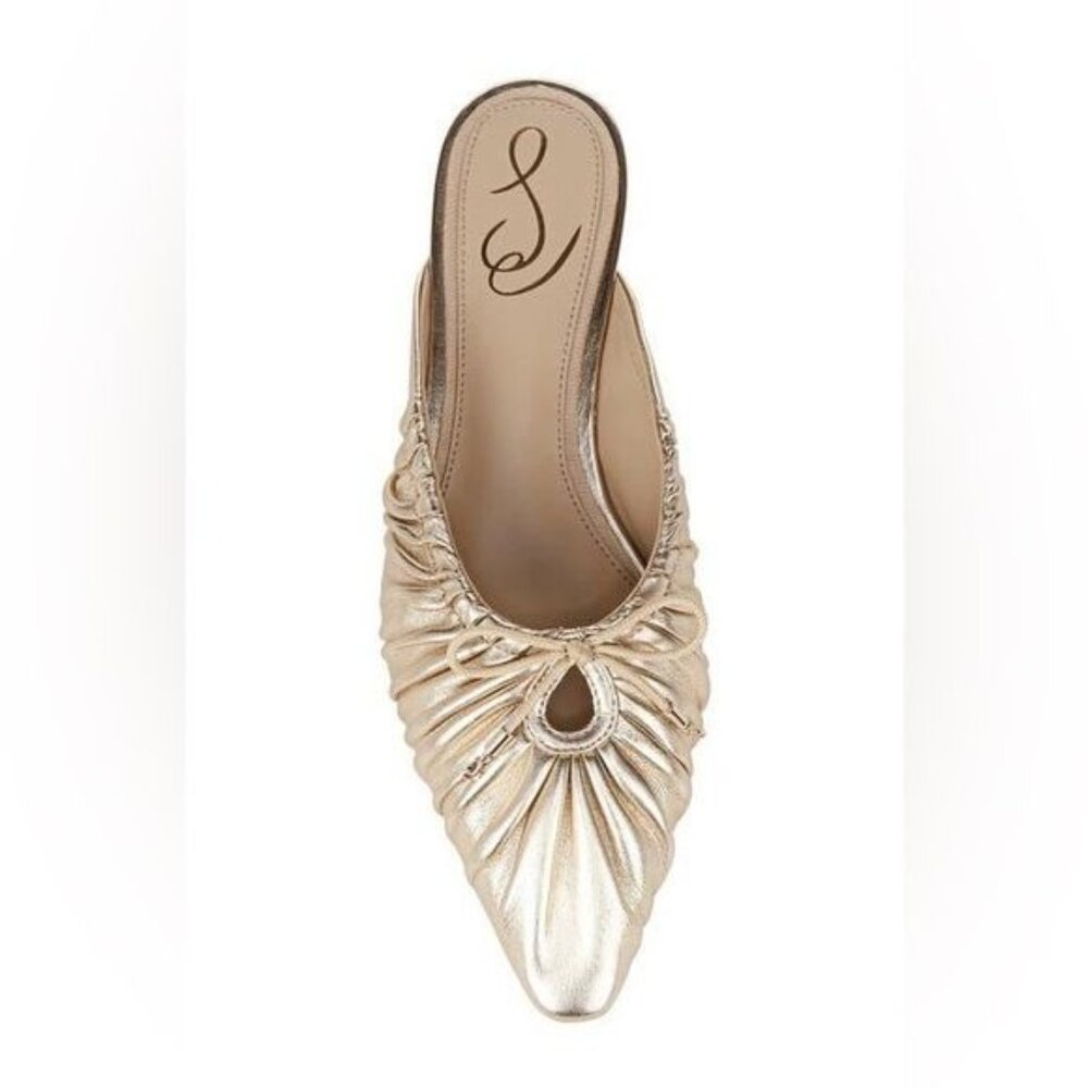 Sam Edelman Gold Mules - Picture 4 of 14